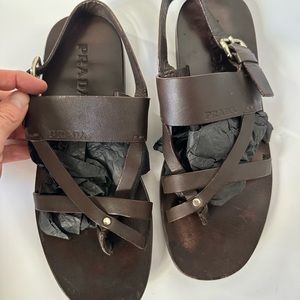 Calf skin Prada size 9 sandal